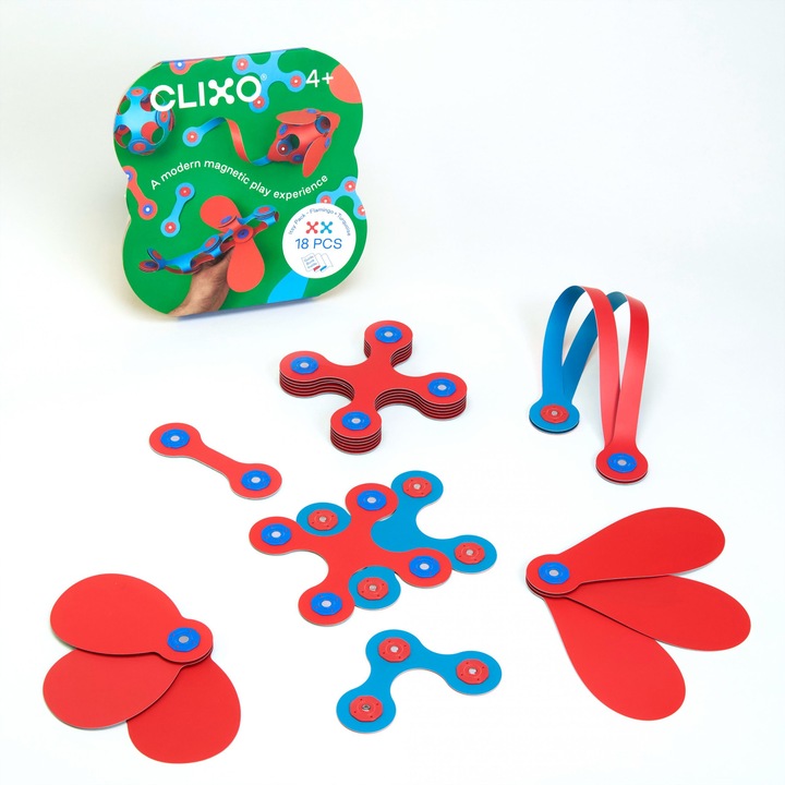 Конструктор с магнит Clixo, 18 части