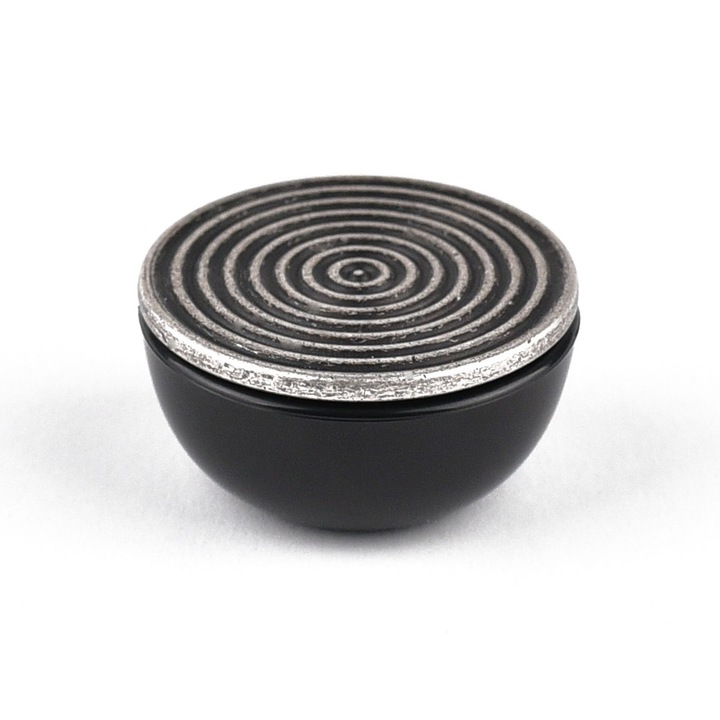 Buton pentru mobila Tobias, finisaj argint antichizat CB, Ø 50 mm