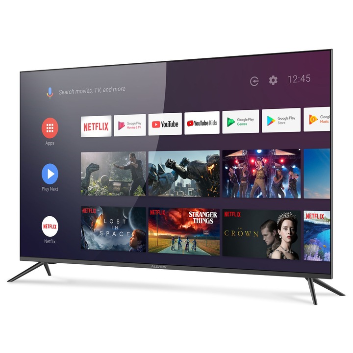 Allview QLED Okos TV, Android TV 9.0, Ultra HD / 4K felbontás, HDR ...