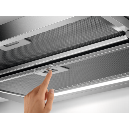 Hota incorporabila telescopica AEG DPE5660M, Putere de absorbtie 660 mc/h, 1 motor, 60 cm, Inox