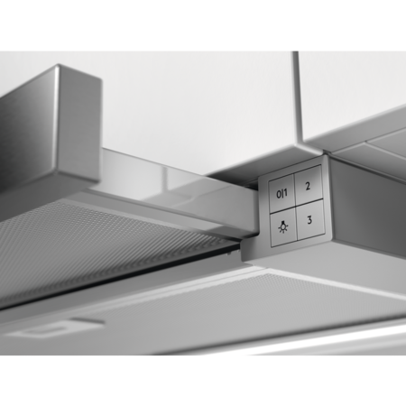 Hota telescopica incorporabila Electrolux LFP616X, Putere de absorbtie 600 mc/h, 1 motor, 60 cm, Inox