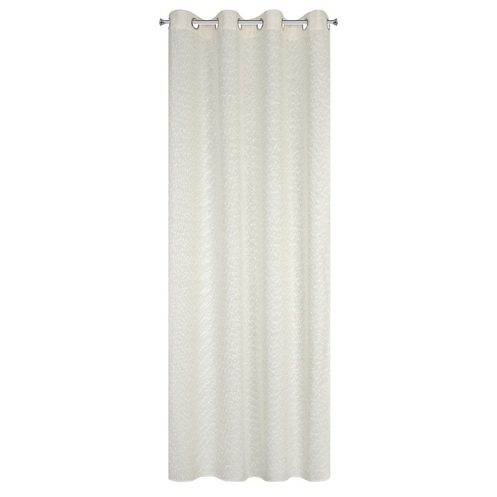 Eurofirany Függöny Gyűrűkkel SANDI, 140 x 250 krém