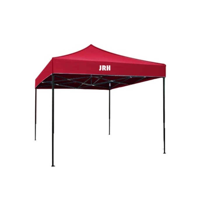 Cort Pavilion 3x4.5m, rosu, Pliabil Cadru Metal pentru Curte, Gradina, Evenimente, JRH®