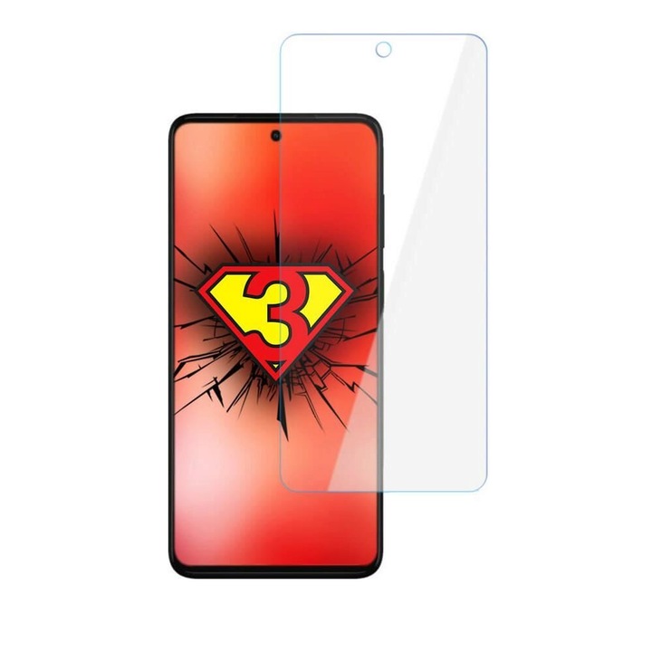 Скрийн филм 3MK FlexibleGlass Lite, за Motorola Moto G52 / Moto G82, Хибридна структура, 6H, 0.16 мм, Прозрачен