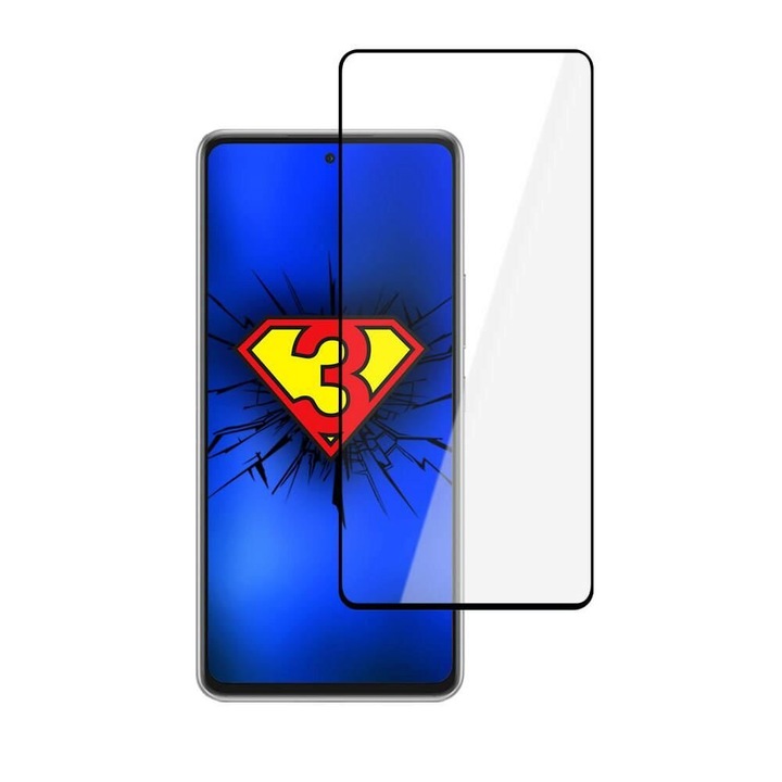 Протектор за Samsung Galaxy A53 5G, Full Cover, HD Clarity, черен