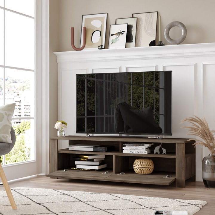 Comoda TV Work Art Deco, H 41.8 x L 40 x l 140, PAL 18mm, Cura LC1-CU