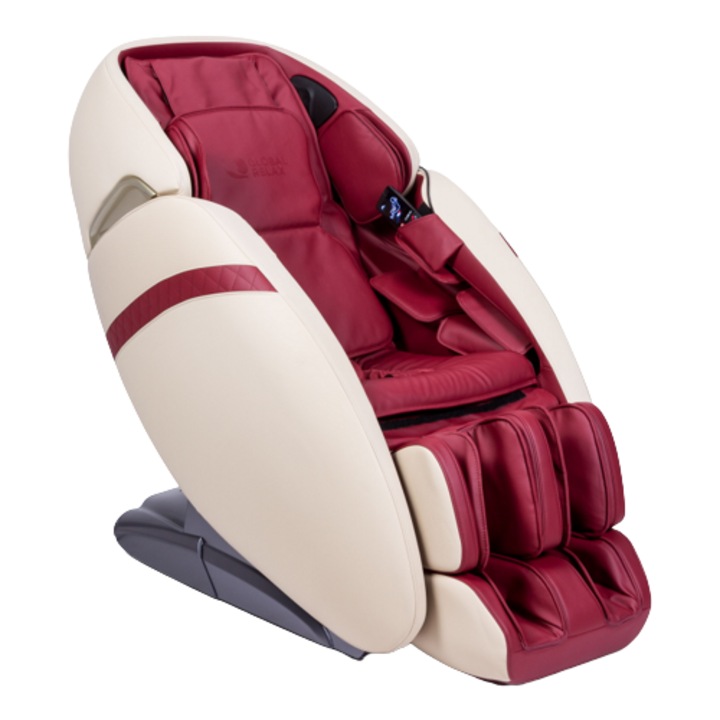 Fotoliu de masaj SAMADHI 2D zero gravity si space,6 moduri de masaj profesionale Bluetooth 3D, USB, Rosu