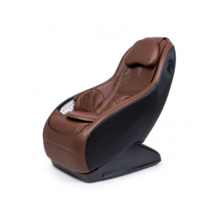Fotoliu de masaj GURU profesional 3 moduri de masaj, 3D, Bluetooth si sistem de port de incarcare USB, Maro