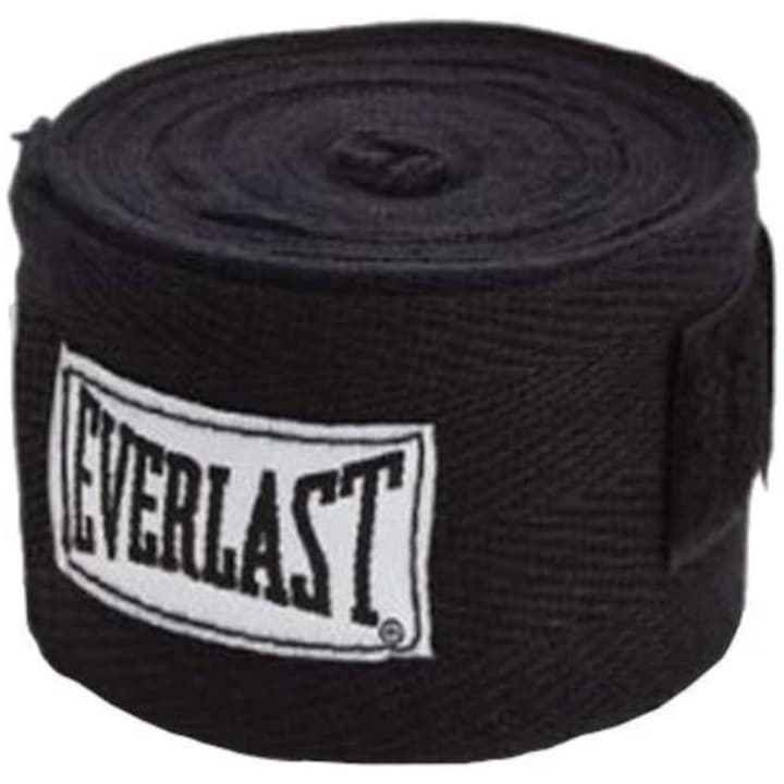 Bandaje Everlast 3m, negru