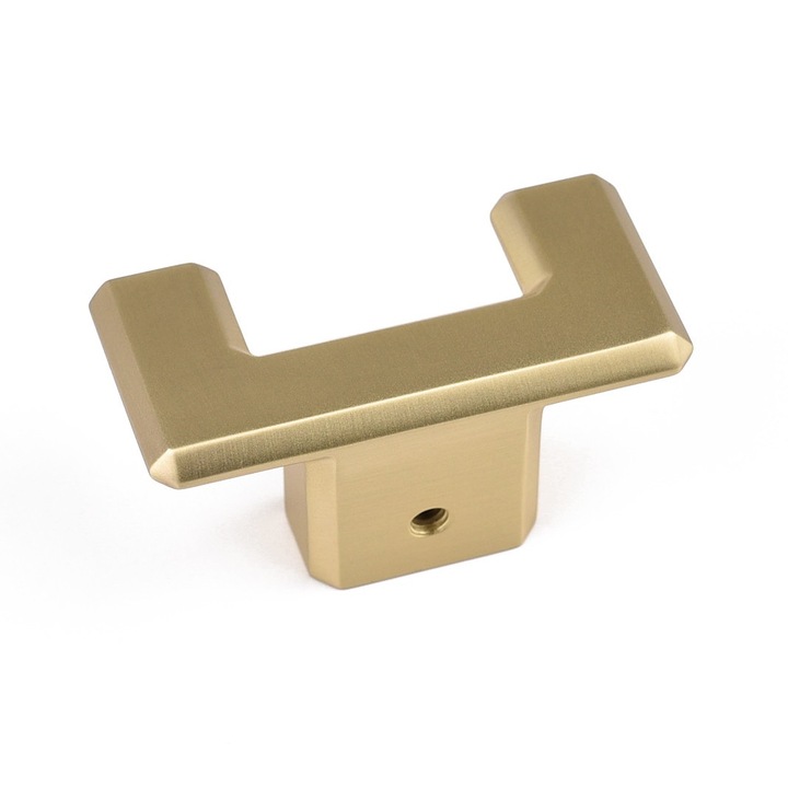 Двойни закачалки Carli, покритие CB сатениран месинг, 80x40x35 мм