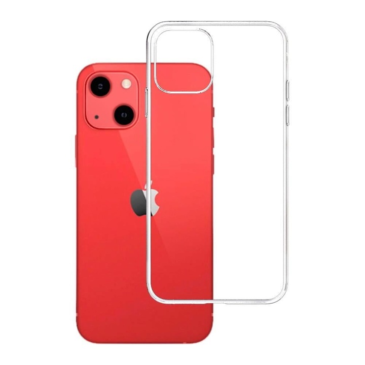 3MK átlátszó tok, iPhone 13-hoz, TPU lengéscsillapító, átlátszó