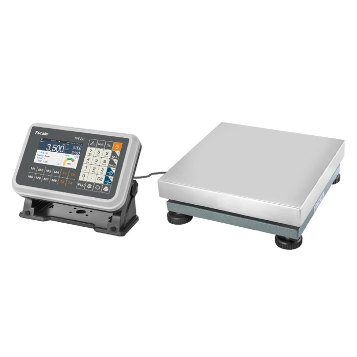 Cantar cu platforma cu numarare T-Scale TW20-PB5040-150K-MR, 150Kg, LCD, Acumulator, - cu verificare metrologica