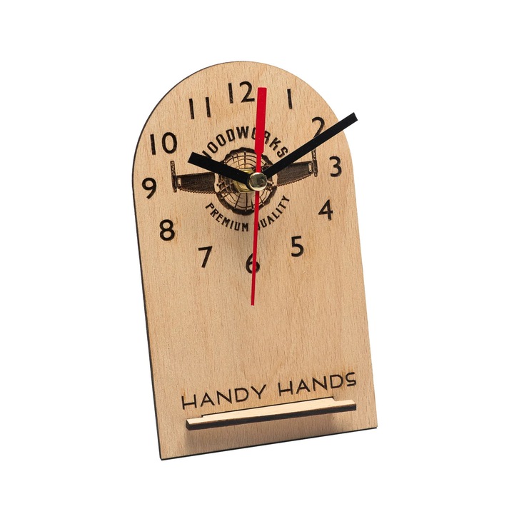 Fa asztali óra HH975 10x17 cm