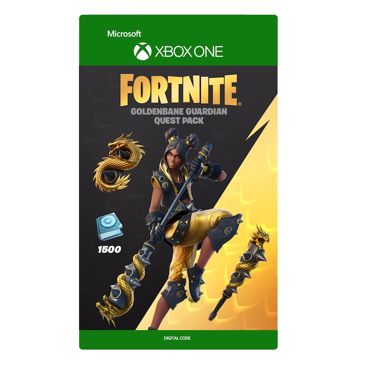 Joc Fortnite Goldenbane Guardian Quest Pack cod de activare pentru Xbox One