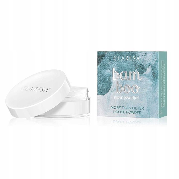 Claresa laza púder BAMBOO SUPER POW (D) ER!, Fehér, 8g
