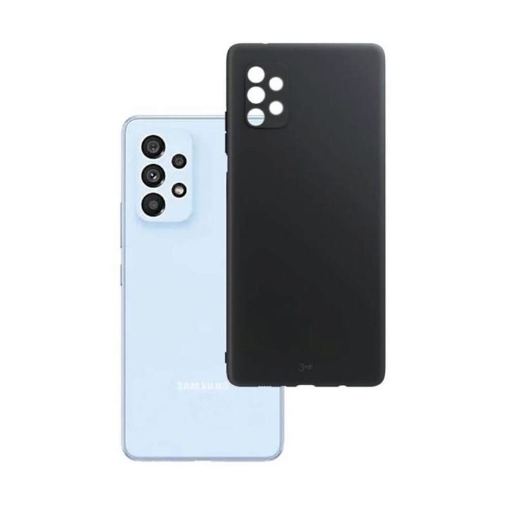 Калъф 3MK Matt, за Samsung Galaxy A73 5G, Anti-fingerprint, Черен