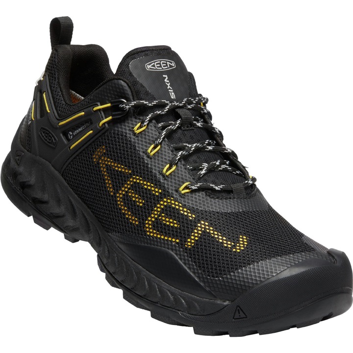 Pantofi sport barbati, KEEN, 10020871KEN01S95, Poliester/Sintetic, Negru/Galben