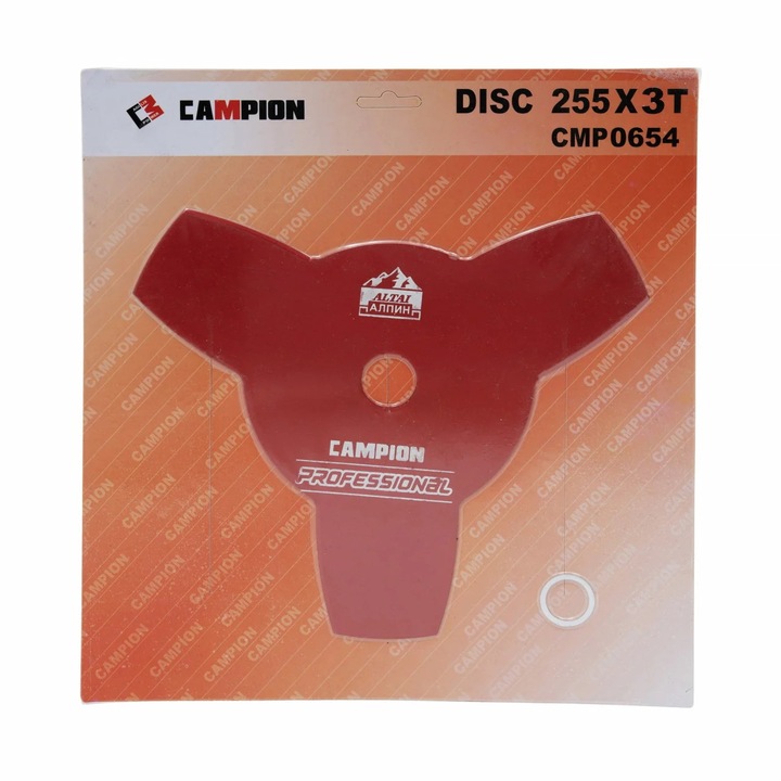 Disc motocositoare cu 3 taisuri 3T Campion CMP0654, 090VEND, Rosu