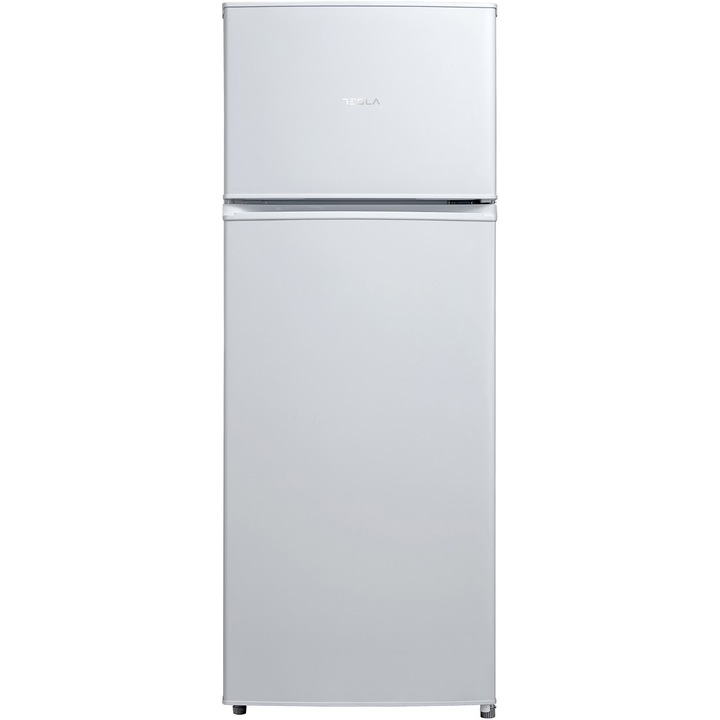 Хладилник с 2 врати Tesla RD2100M1, 207 л, LED осветление, Клас F, H 143 см, Бял