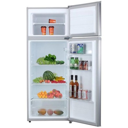Frigider cu doua usi Tesla RD2100MS1, 207 l, Iluminare LED, Clasa F, H 143 cm, Silver