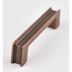 Maner pentru mobila Aron, finisaj cupru antichizat CB, 96 mm