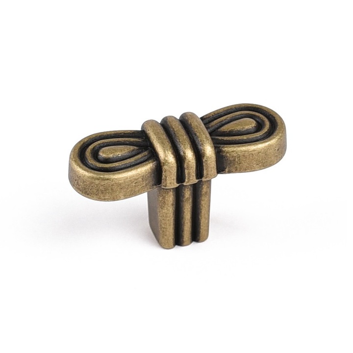 Buton pentru mobila Celia, finisaj alama antichizata CB, 25 mm