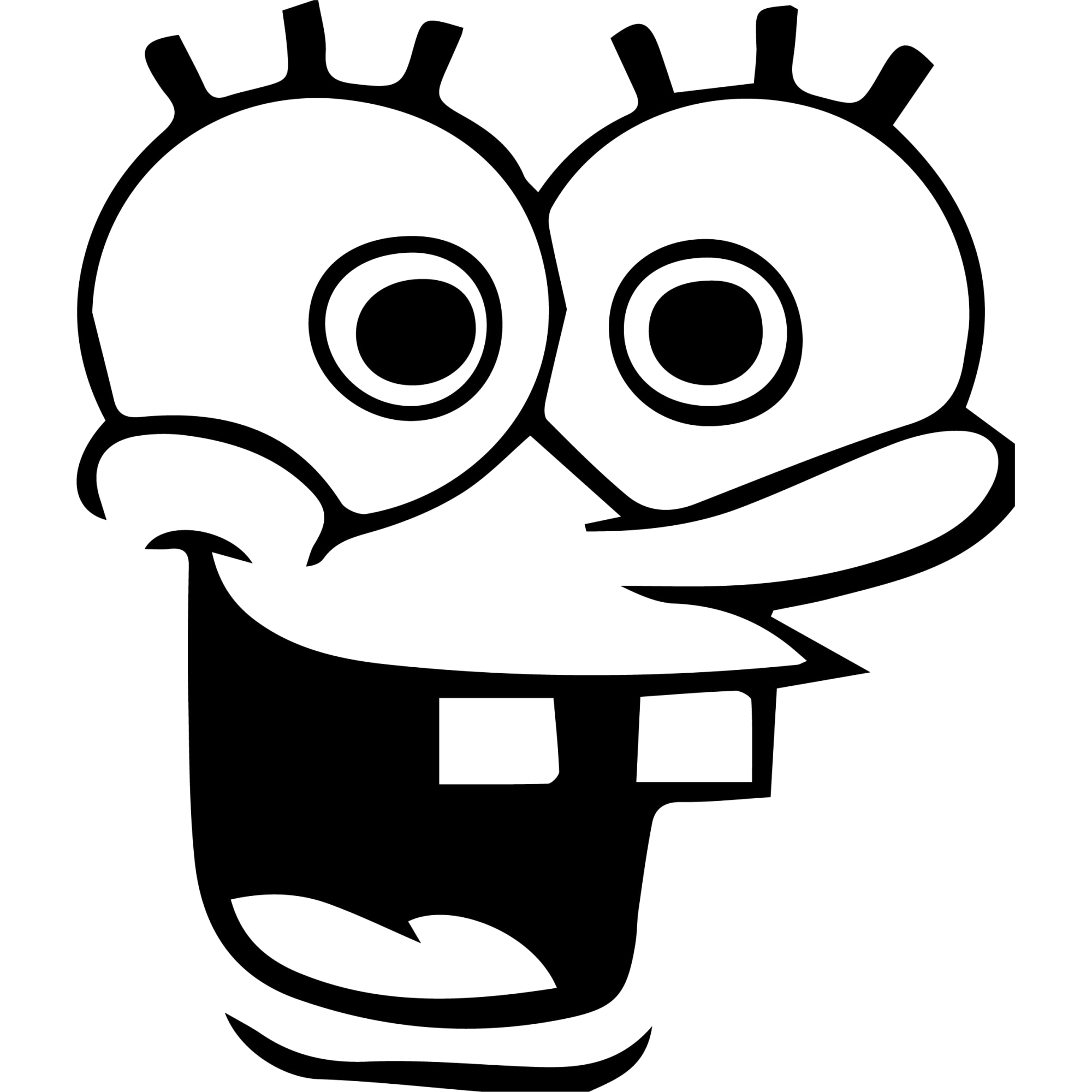 Sticker auto Spongebob 3, 15 cm eMAG.ro