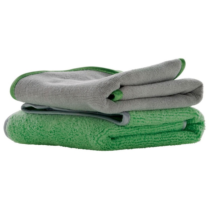 Комплект от 2 броя кърпи за полиране Festool, микрофибърни, сиви/зелени