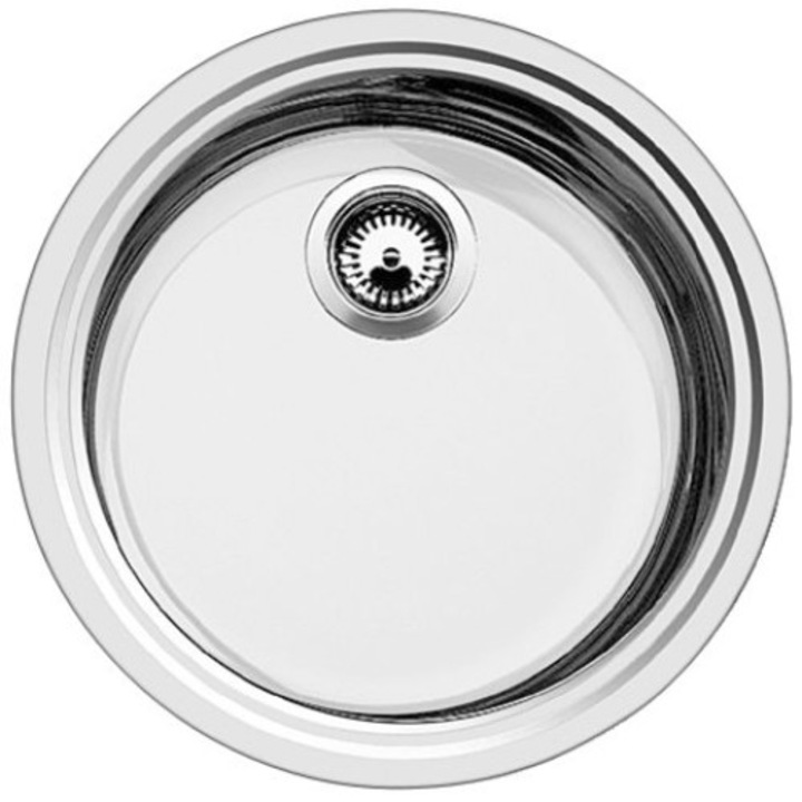 Chiuveta bucatarie, Blanco, Tip montare incastrat, 1 cuva, Otel, 460x165 mm, Argintiu