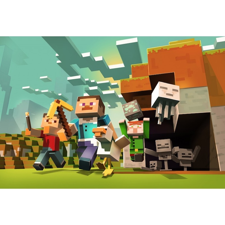 Minecraft Postel Poster Minecraft, 61x90cm, poster402, Multicolor - eMAG.ro