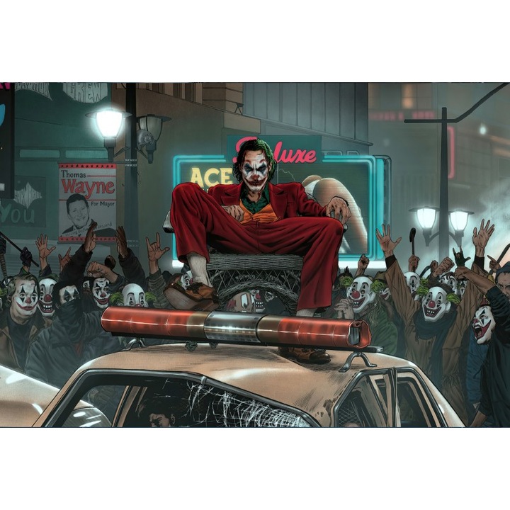 Tablou Canvas Joker Army, 80x50cm, tablou425, Multicolor