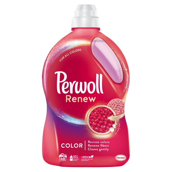 Detergent lichid pentru rufe Perwoll Renew Color, 48 spalari, 2.88 l