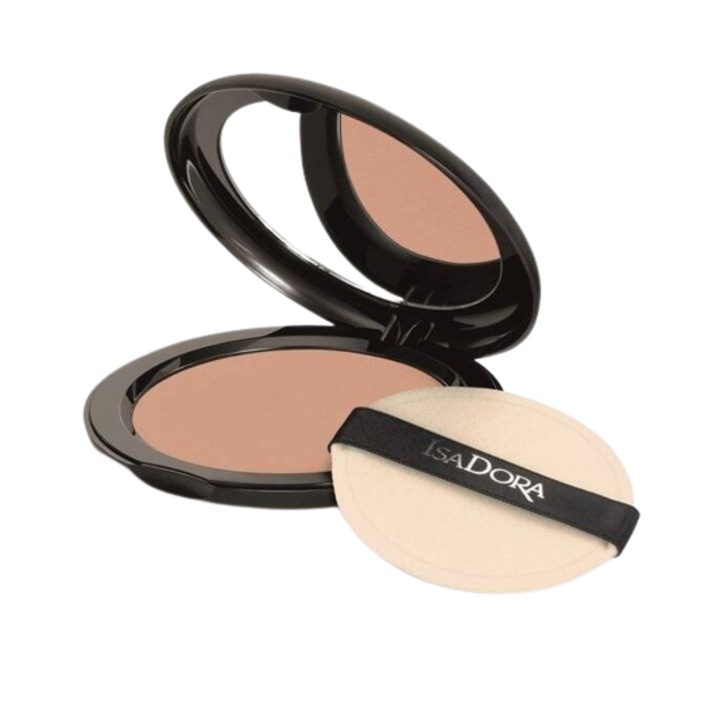 Компактна пудра с матово покритие против блясък, Isadora, Mattifying Powder Anti-Shine, Spf15, 32-Matte Mocca, 10 g