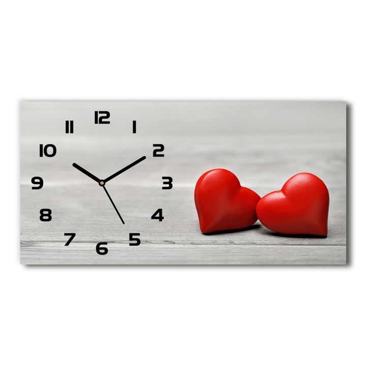 Falióra, Tulup, Szív, Piros, 60 cm x 30 cm