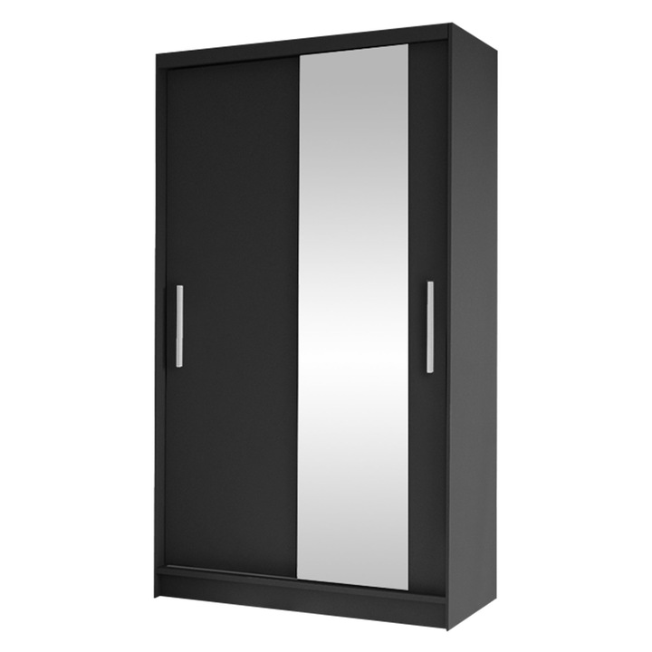 Dulap Kamabi VI, MIRJAN24, negru, 100x200x58 cm