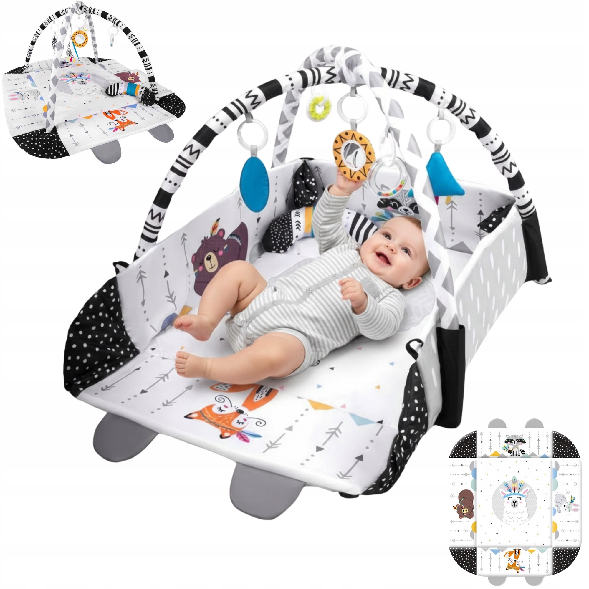 【当選品‼️】YOASOBI Quadratic Playground Saltea de Activitati si Spatiu de Joaca 5in1, BabyKING KinderVibe