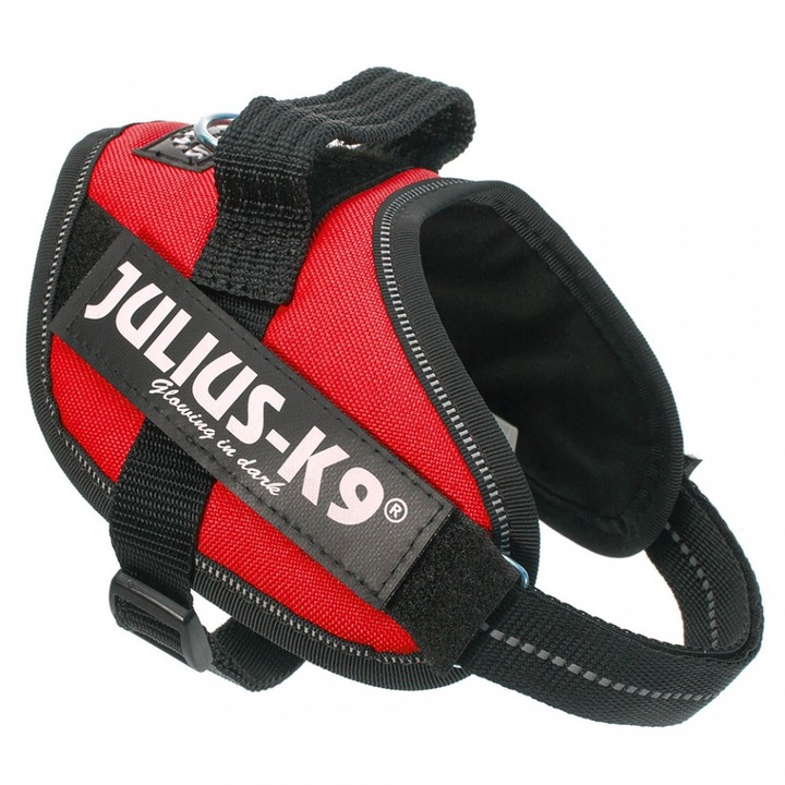 Ham IDC Power pentru caini Julius K9, Talie mica, 7-15 kg, Rosu