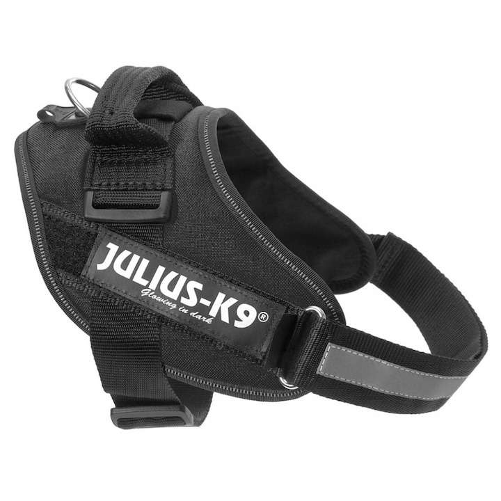 Нагръдник за кучета IDC Power Julius K9, Малък размер порода, 7-15 кг, Черен