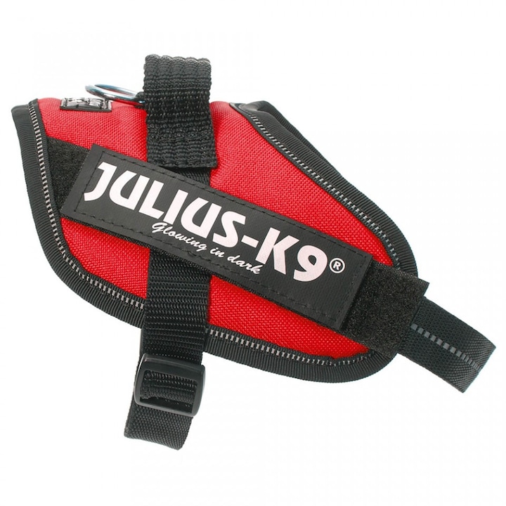 Нагръдник за кучета IDC Power Julius K9, Средно голяма порода, 28-40 кг, Червен