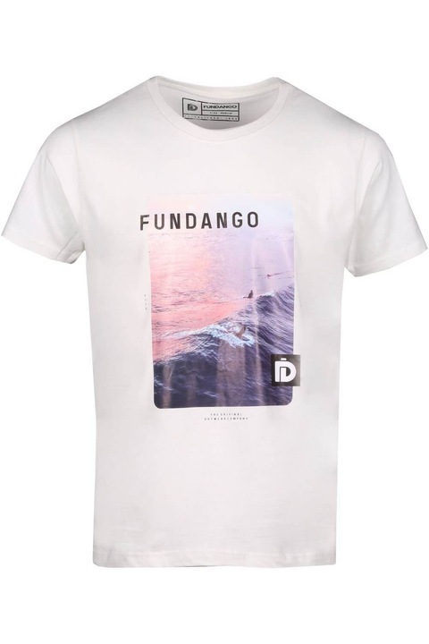 Тениска Fundango Basic T Logo-8 T-shirt, бяла