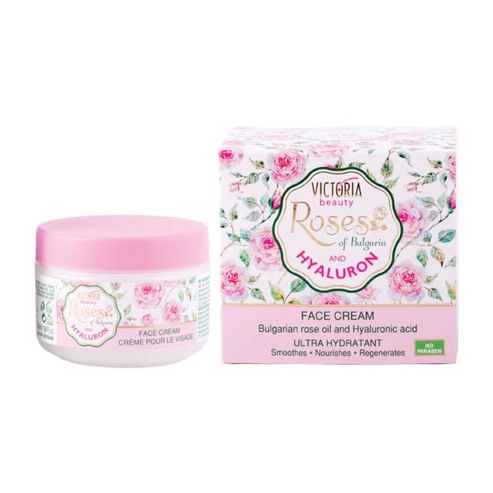 Nappali arckrém rózsaolajjal, 50 ml