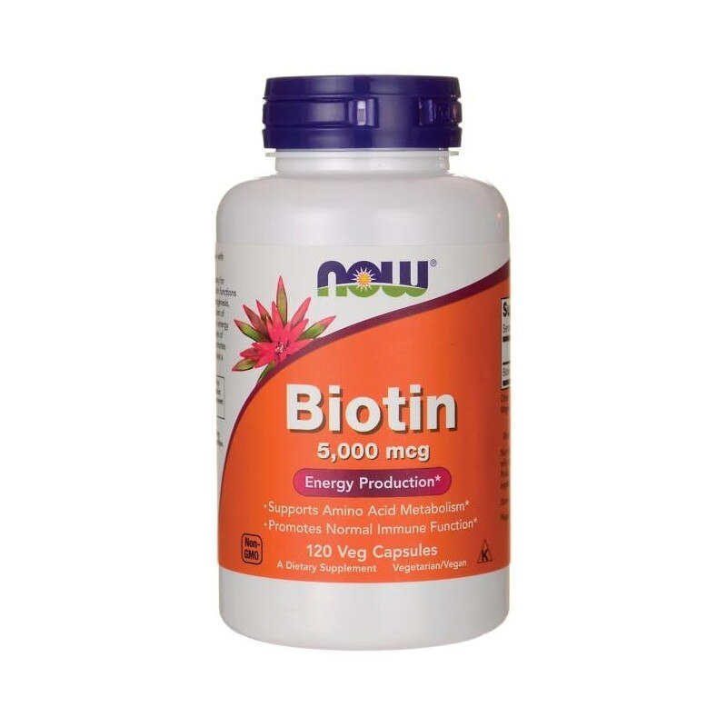 NOW Foods Biotin - 5000mcg - 120 kapszula - eMAG.hu