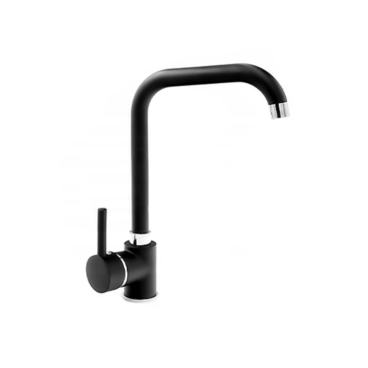 Смесител за кухня LUNART Venus, черен мат