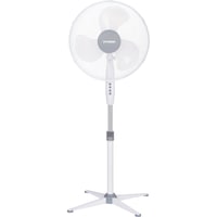 Ventilator cu picior HYUNDAI HY FS-16AB, diametru 40cm, 3 trepte viteza, 45 W, miscare oscilatorie, reglabil pe inaltime, Alb/Gri