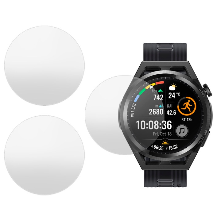 3 db SILKASE matt fólia készlet Huawei Watch GT Runner B19S 46mm-es, szilikonos, megújuló, teljes kijelzős