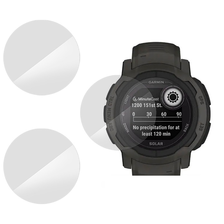 3 db SILKASE fólia készlet Garmin Instinct 2S 40mm-hez, szilikon, megújuló, teljes kijelző