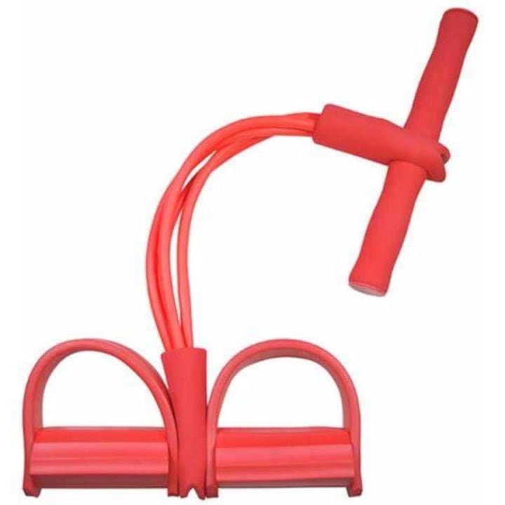 Мултифункционален удължител Sigloo, с опора за крака, Дунапрен, Латекс, 45 x 25 см, преносим, Червен