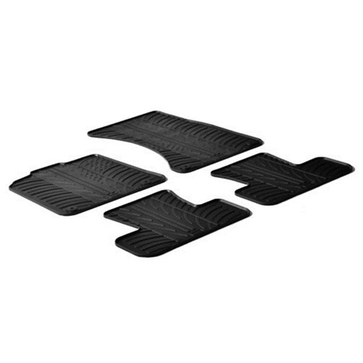 Set 4 covorase auto, Lampa, Pentru AUDI Q5, Cauciuc, Negru