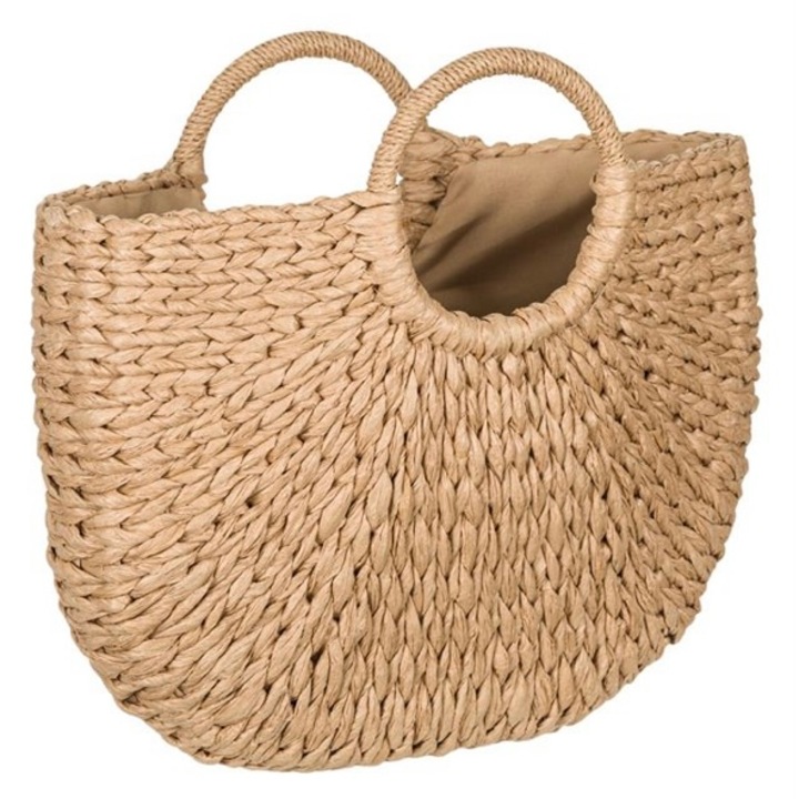 Geanta de vara, pentru plaja, bej, 40x6x32 cm