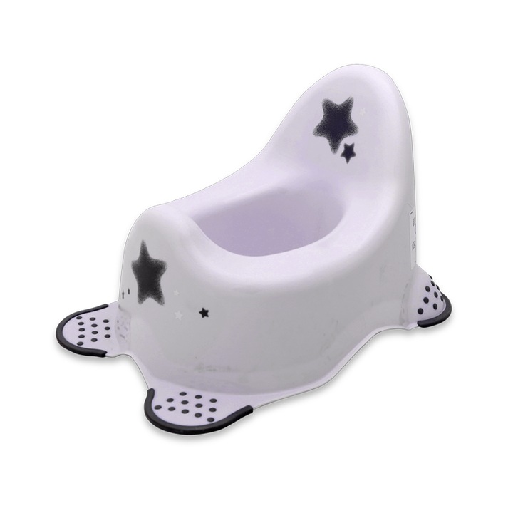 Olita anatomica antiderapanta, Lorelli, 38 x 27 x 23,5 cm, Stars White